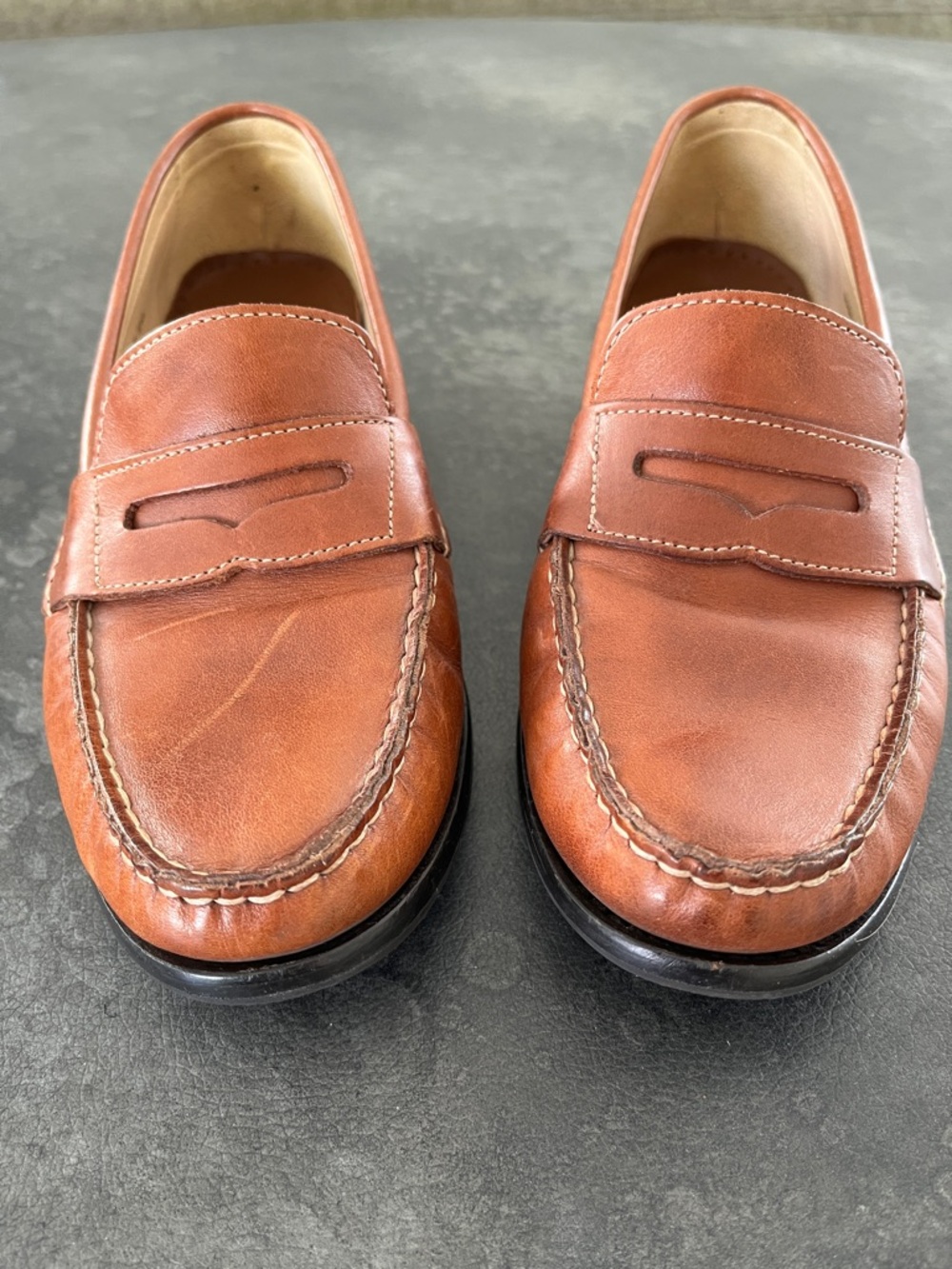 Cole Haan Brown Leather Classic Penny Loafer Slip On Flats Womens 6.5 - Picture 4 of 11